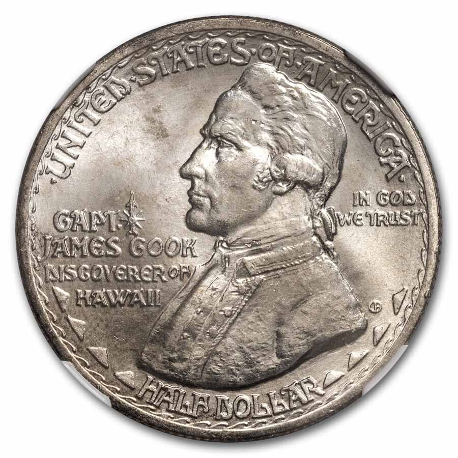 1928 Hawaii Sesquicentennial Half Dollar MS-64 NGC