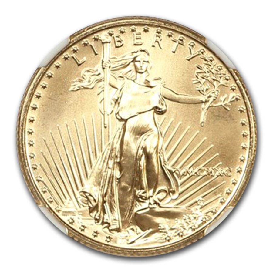 1990 1/4 oz American Gold Eagle MS-70 NGC