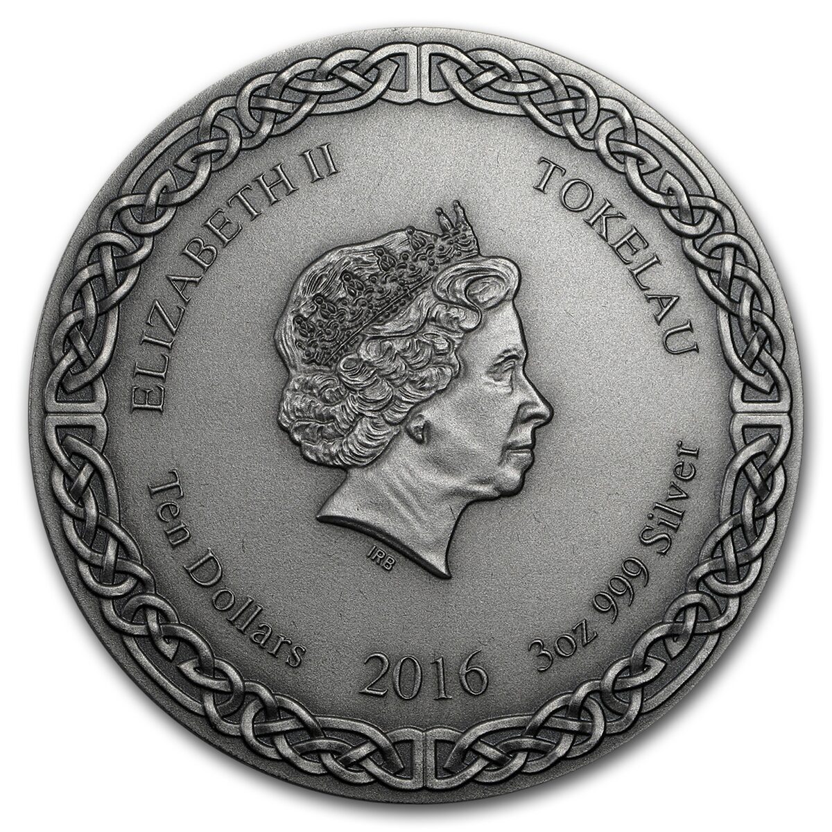 2016 Tokelau 3 oz Silver Max Relief (Legends of Asgard, Valkyrie)