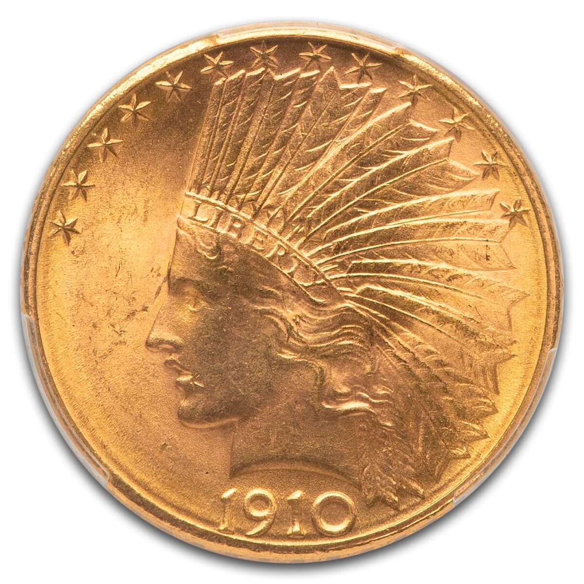 1910-D $10 Indian Gold Eagle MS-65 PCGS
