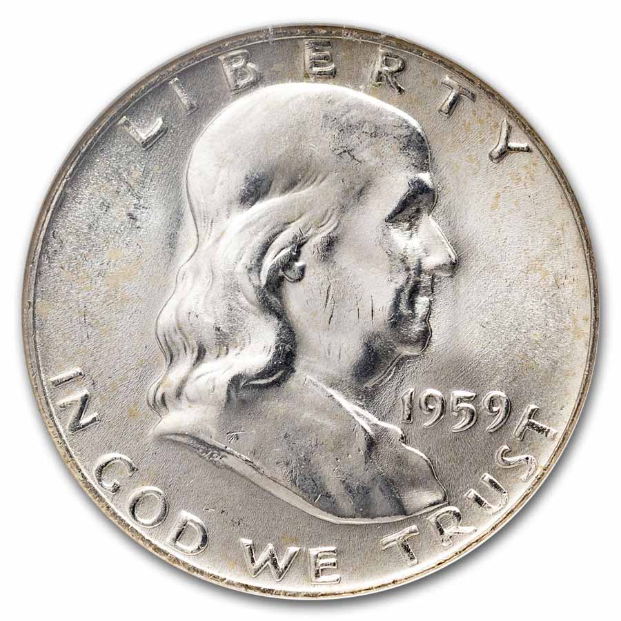 1959-D Franklin Half Dollar MS-65 NGC