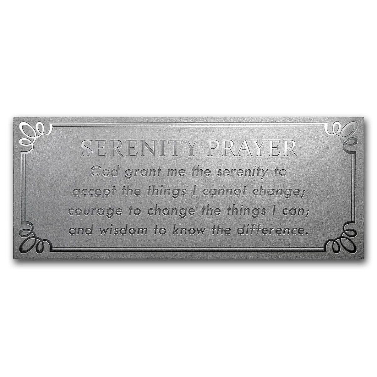 4 oz Silver Bar - The Serenity Prayer