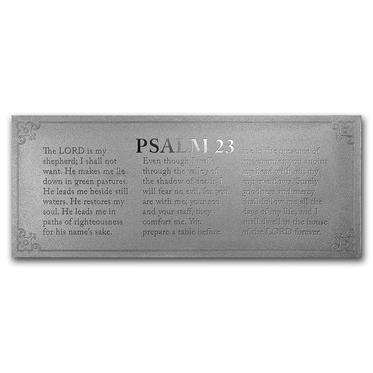 4 oz Silver Bar - Psalm 23