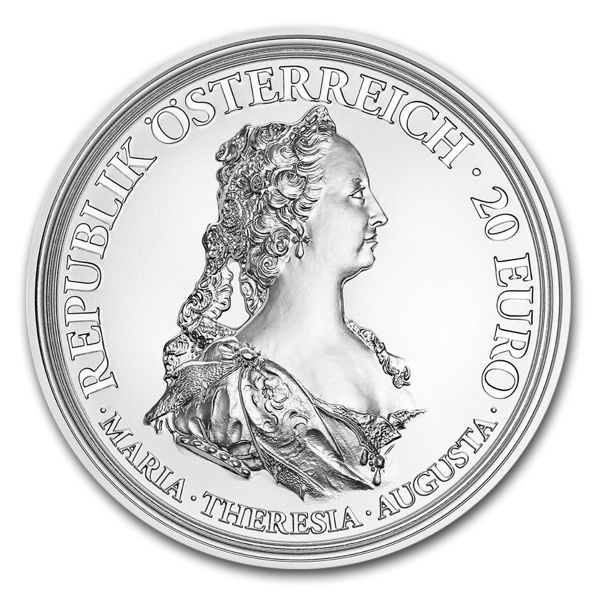 2017 Austria Silver €20 Maria Theresa (Courage and Determination)