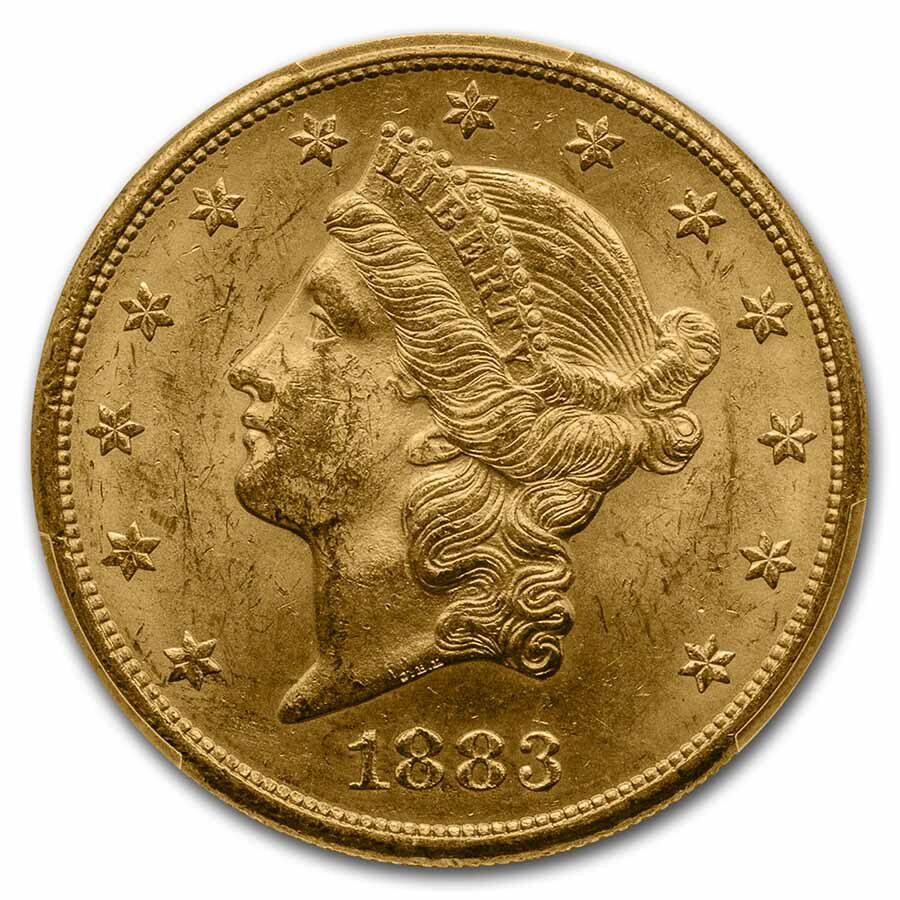 1883-S $20 Liberty Gold Double Eagle MS-63 PCGS