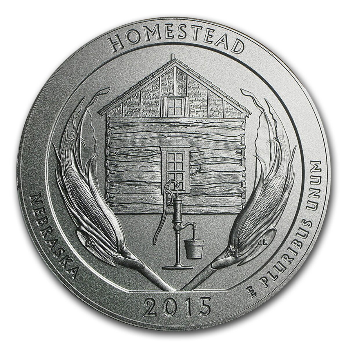 2015-P 5 oz Silver ATB Homestead SP-70 NGC (First Day of Issue)