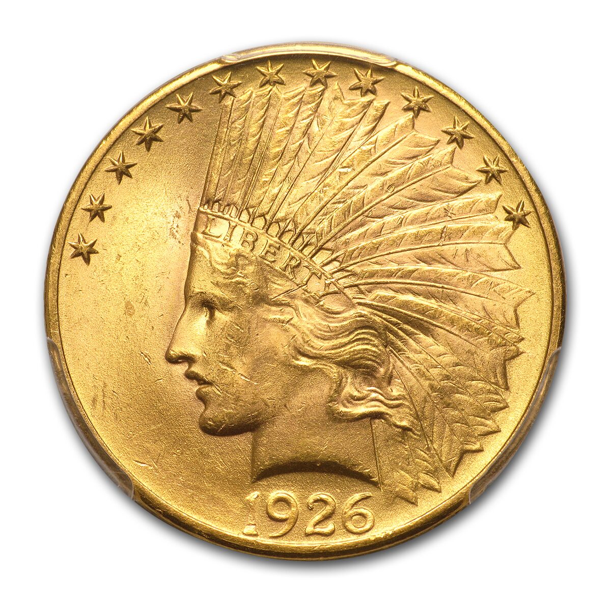 $10 Indian Gold Eagle MS-64+ PCGS (Random)