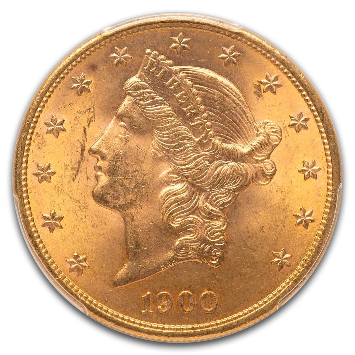 1900 $20 Liberty Gold Double Eagle MS-63 PCGS CAC