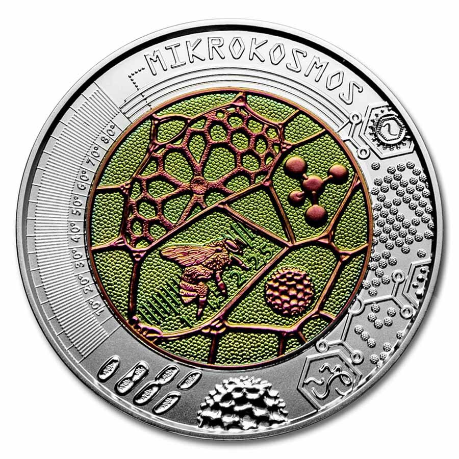 2017 Austria Silver/Niobium Microcosm €25 BU