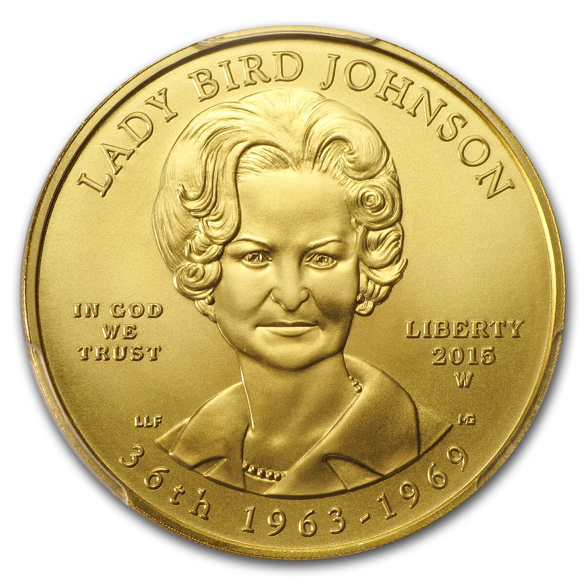 2015-W 1/2 oz Gold "Lady Bird" Johnson MS-70 PCGS