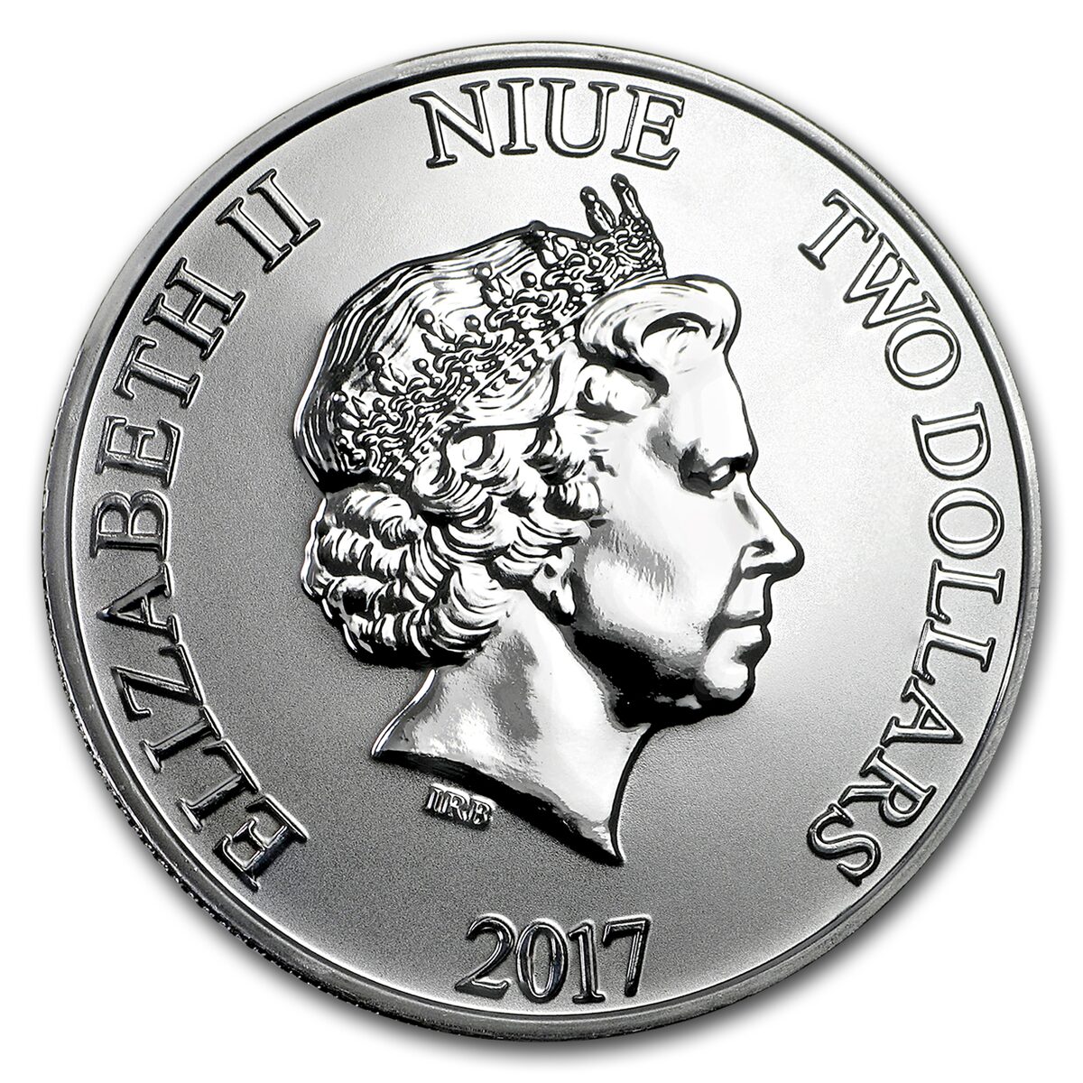 2017 Niue 1 oz Silver $2 Star Wars Darth Vader BU