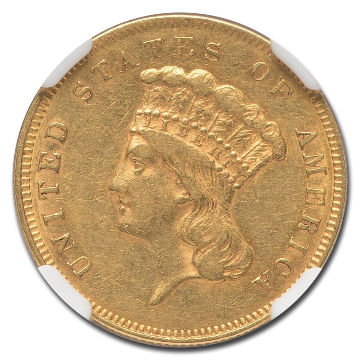 1857 $3 Gold Princess XF-45 NGC