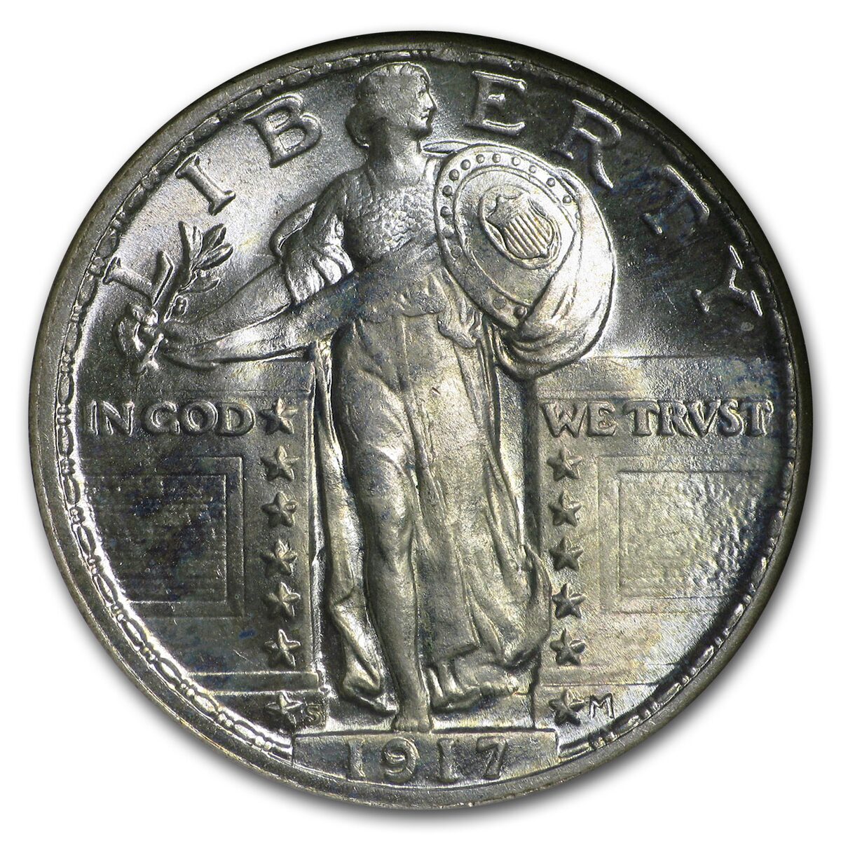 1917-S Standing Liberty Quarter Type-II MS-65 NGC