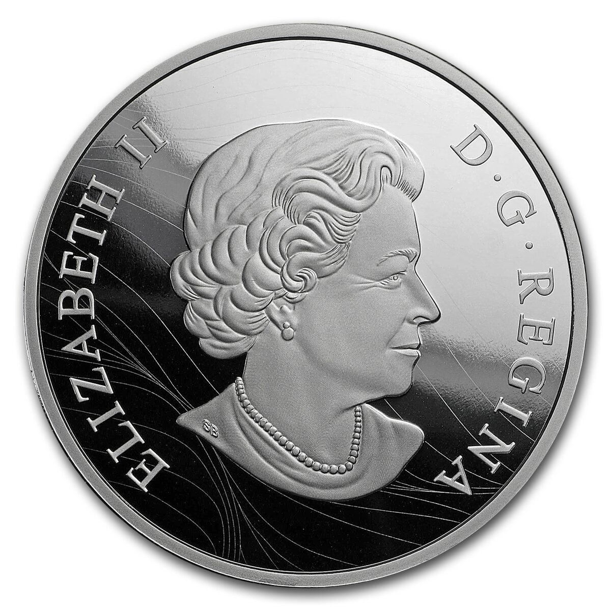 2017 Canada 2 oz Silver $30 Zentangle Art: The Great Grey Wolf