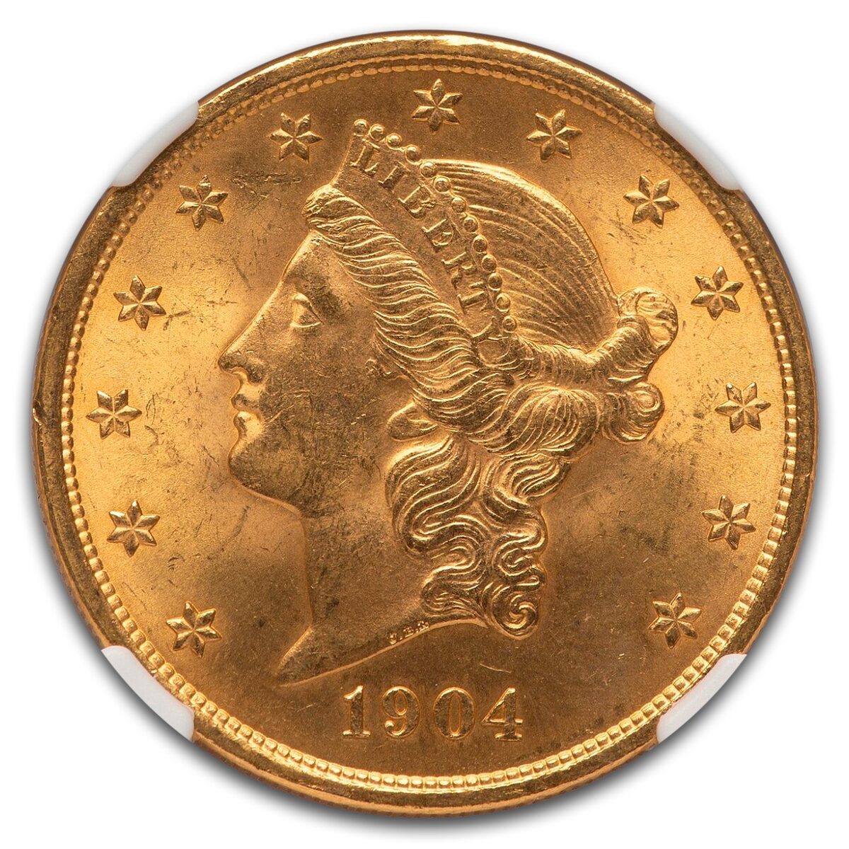 1904 $20 Liberty Gold Double Eagle MS-64+ NGC