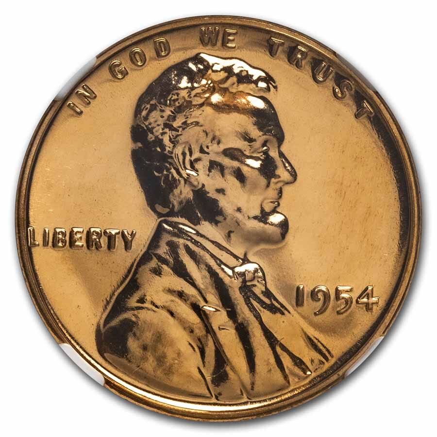1954 Lincoln Cent PF-69 NGC (Red)