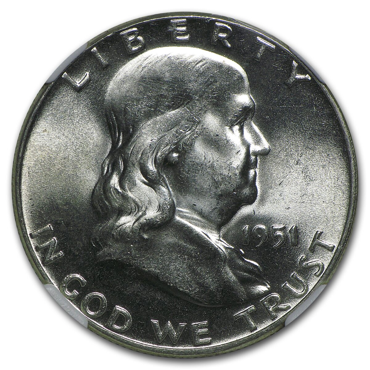 1951 Franklin Half Dollar MS-65 NGC (FBL)