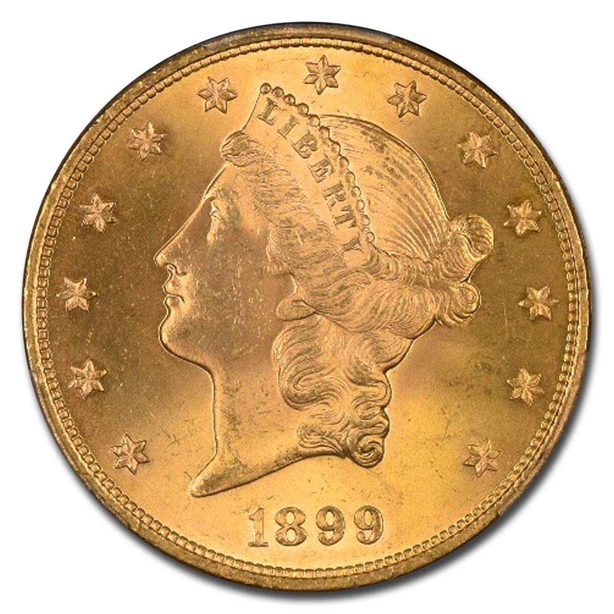 1899 $20 Liberty Gold Double Eagle MS-65 PCGS
