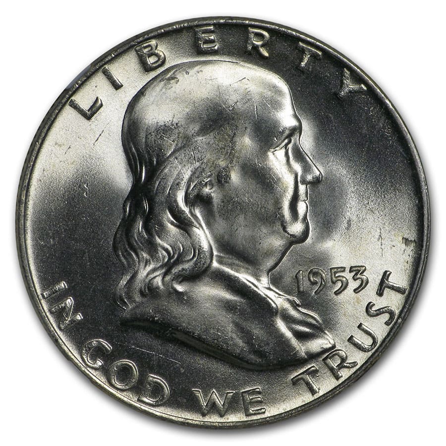 1953-D Franklin Half Dollar MS-65 NGC (FBL)