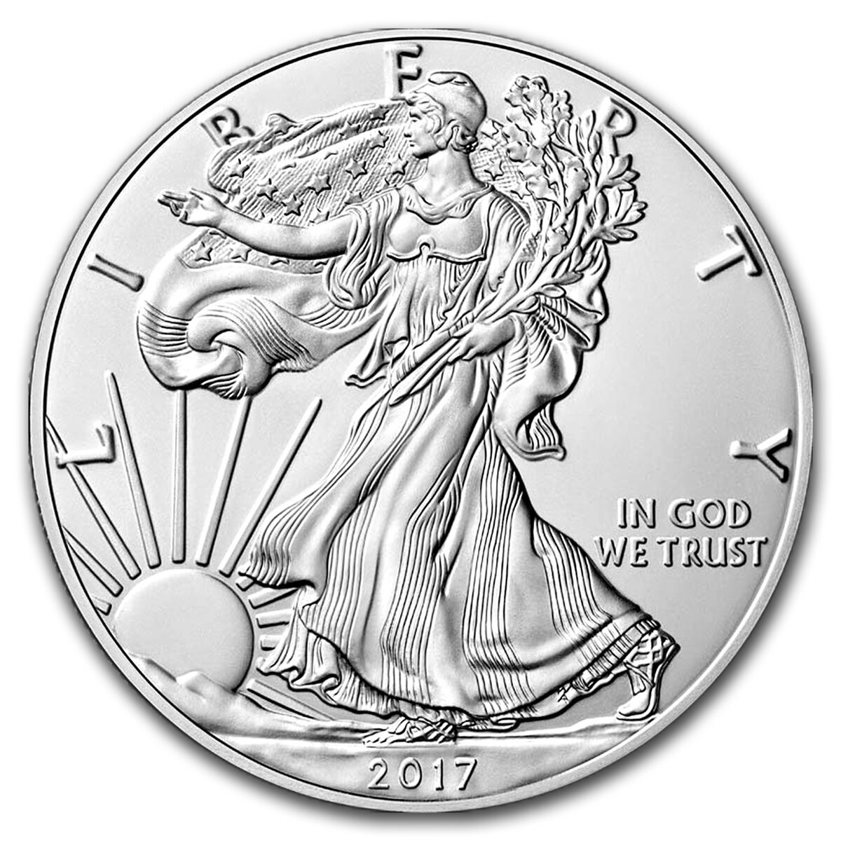 2017-W Burnished American Silver Eagle SP-70 PCGS (FirstStrike®)