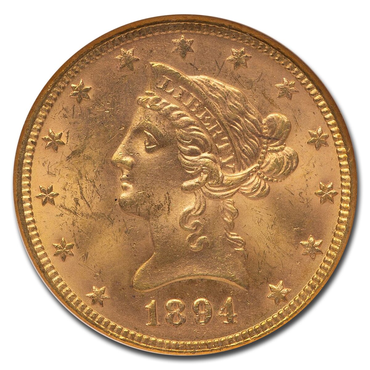 1894 $10 Liberty Gold Eagle MS-64 NGC