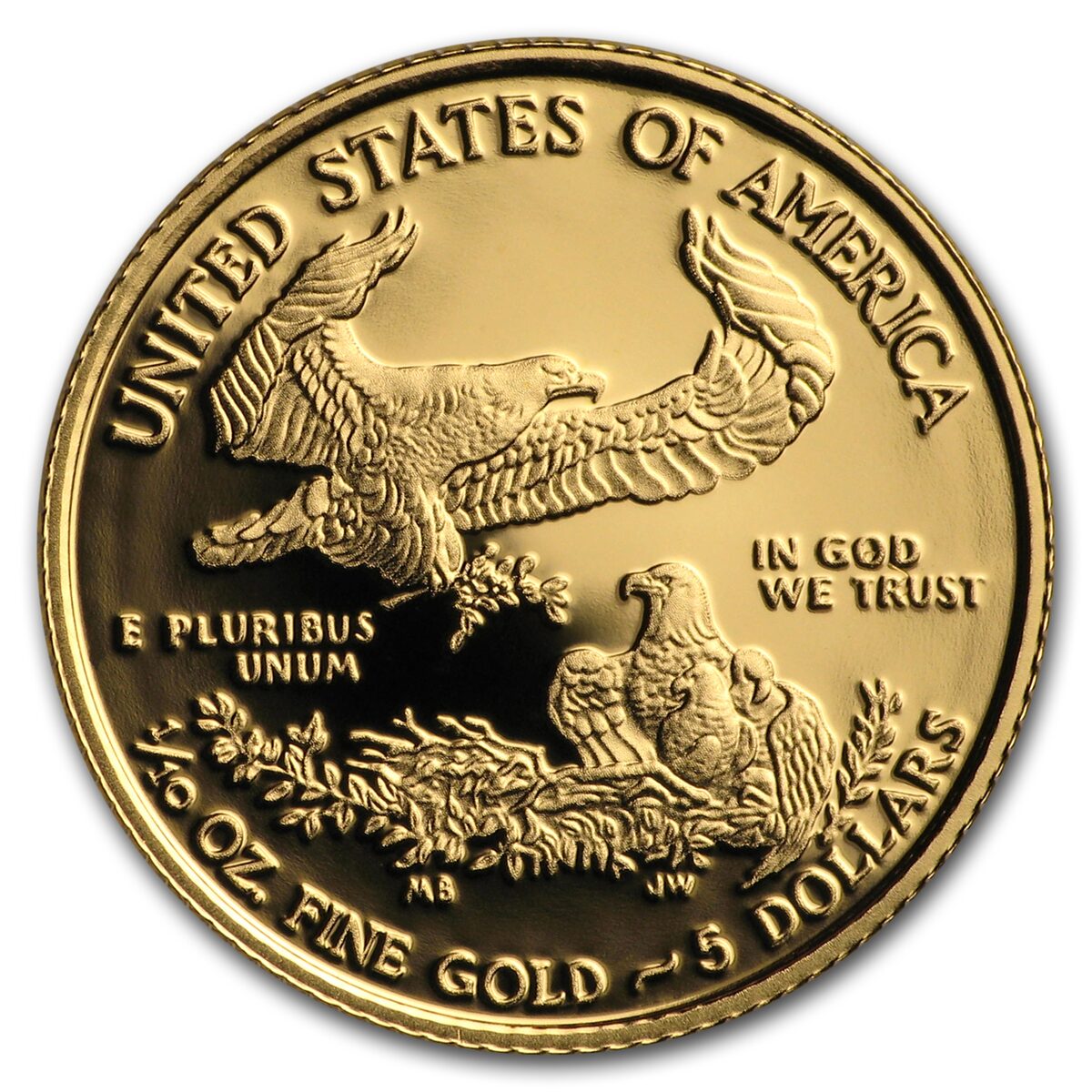 2018-W 1/10 oz Proof American Gold Eagle (w/Box & COA)