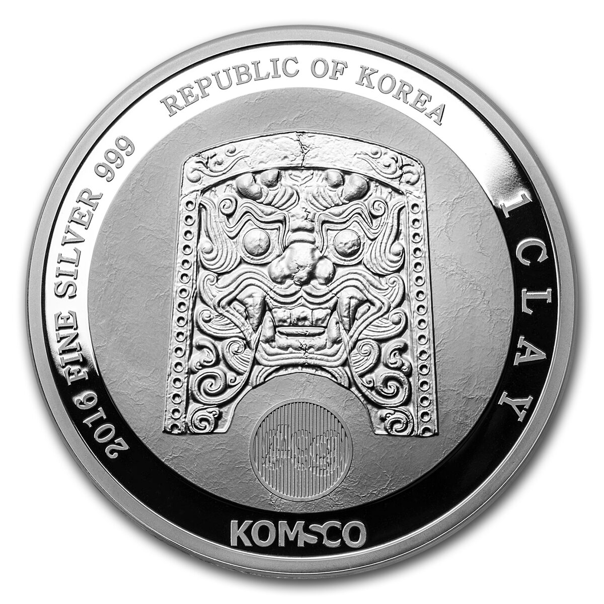 2016 South Korea 1 oz Silver 1 Clay Chiwoo Cheonwang Proof