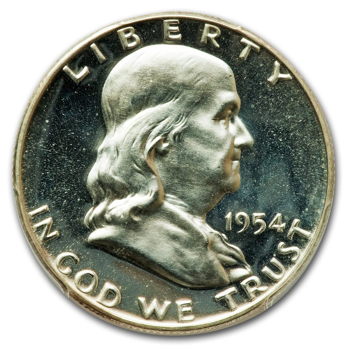 1954 Franklin Half Dollar PR-67 Cameo PCGS