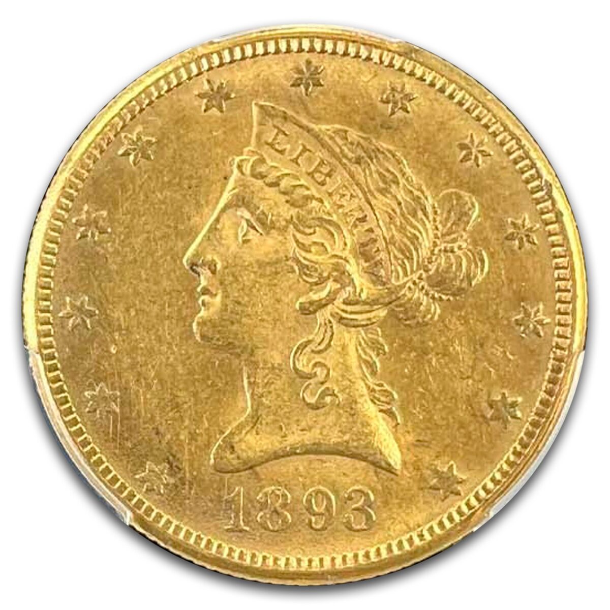 1893-O $10 Liberty Gold Eagle MS-61 PCGS