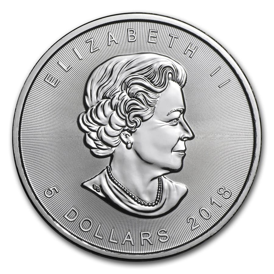 2018 Canada 1 oz Silver Maple Leaf BU