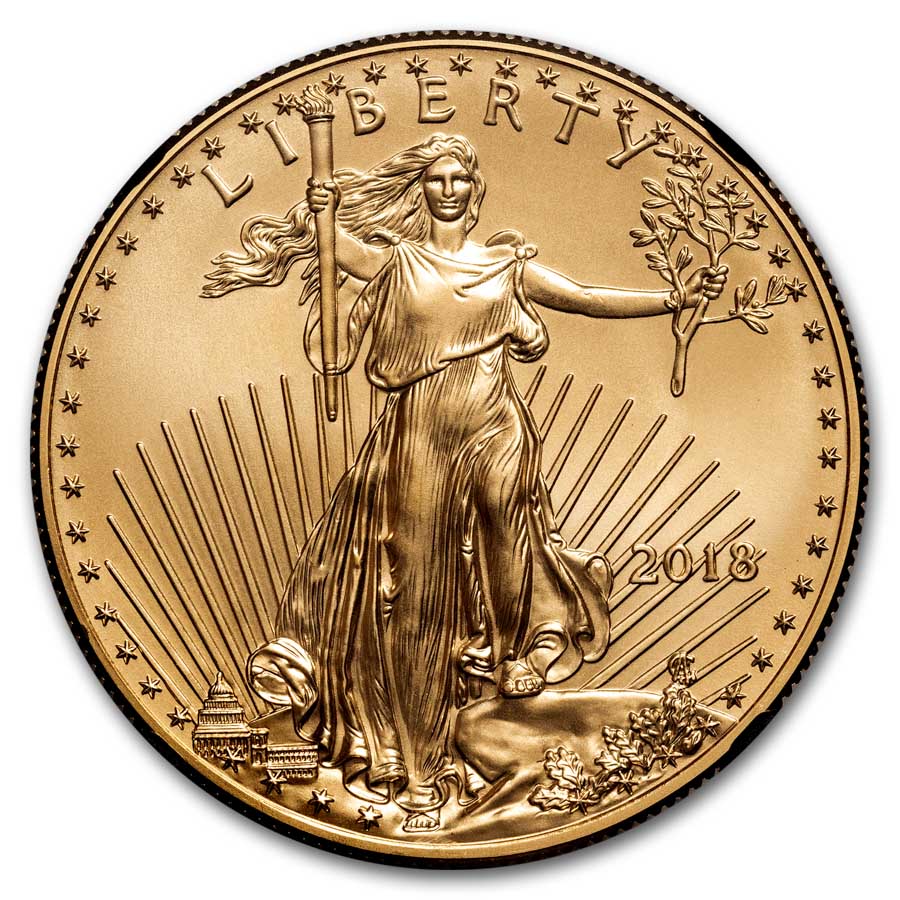 2018 1 oz American Gold Eagle MS-70 NGC