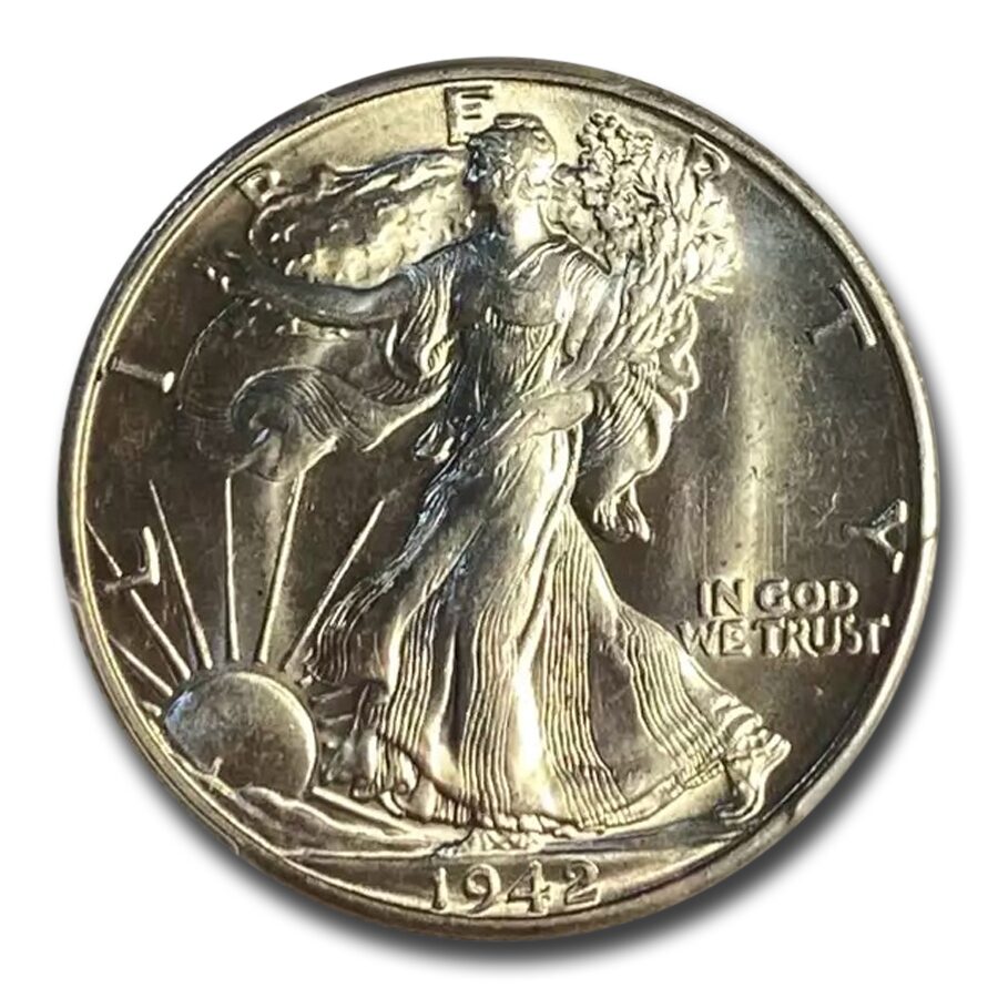 1942-D Walking Liberty Half Dollar MS-64 PCGS