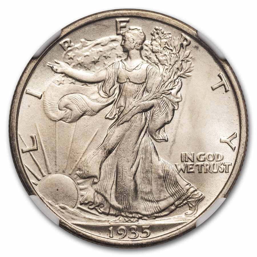 1935 Walking Liberty Half Dollar MS-65 NGC
