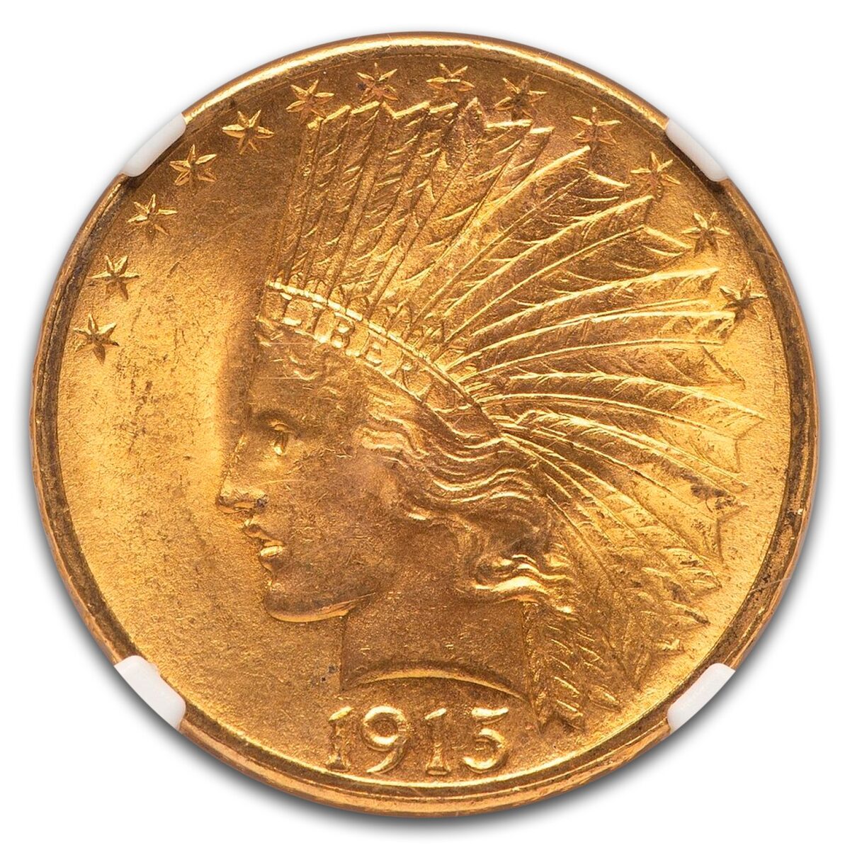 1915 $10 Indian Gold Eagle MS-65 NGC