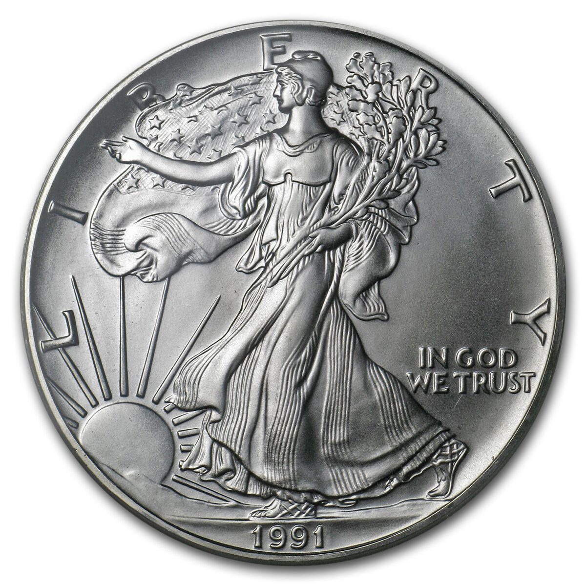 1991 American Silver Eagle MS-70 PCGS