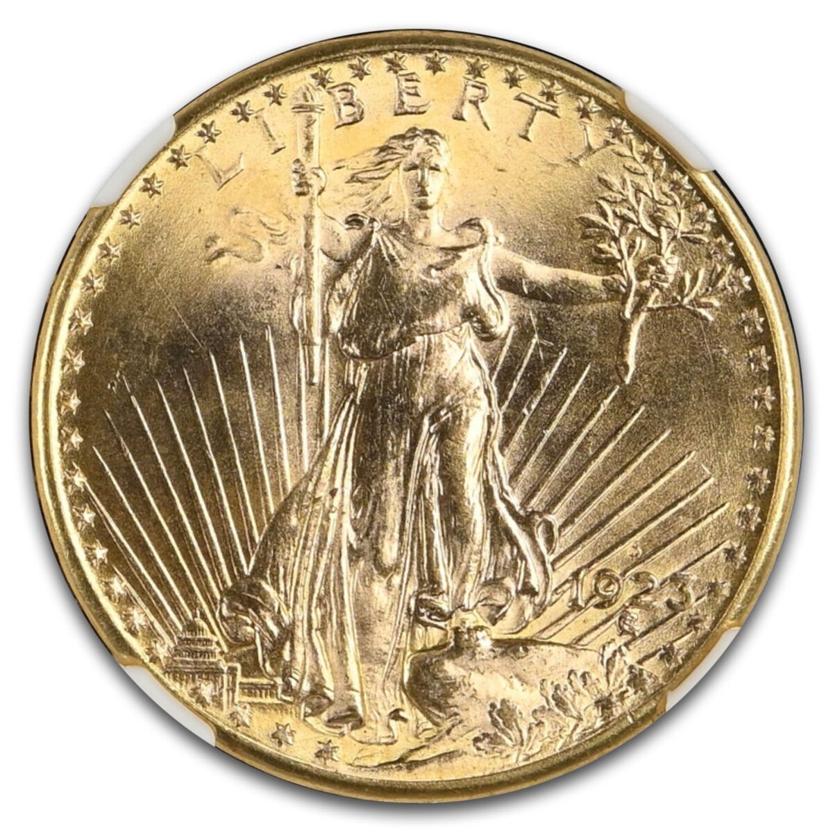 1923-D $20 St Gaudens Gold Double Eagle MS-66 NGC
