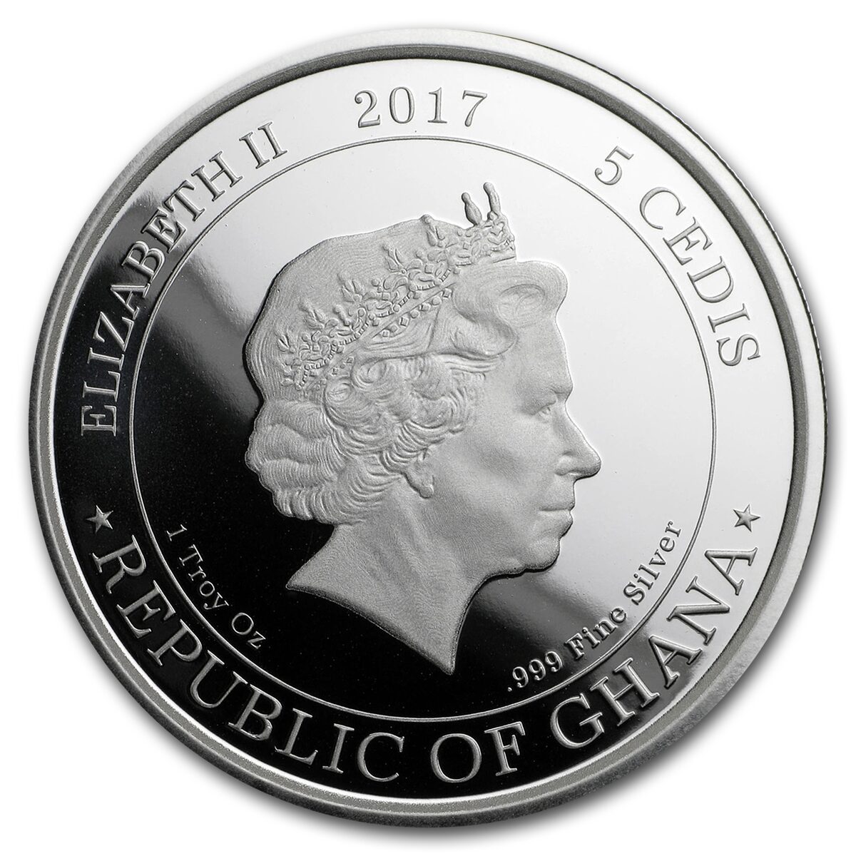 2017 Republic of Ghana 1 oz Silver Proof Beyond the Grave