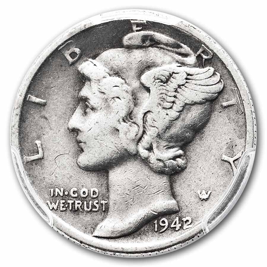 1942/41 Mercury Dime VF-35 PCGS