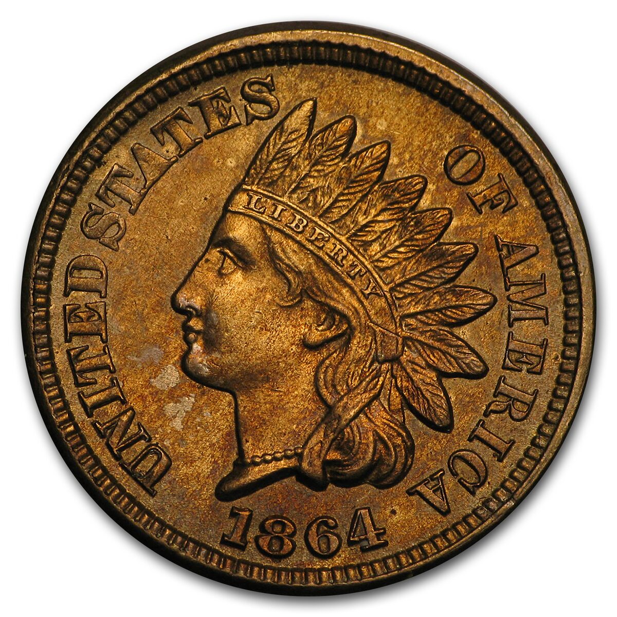 1864 Indian Head Cent Copper-Nickel BU