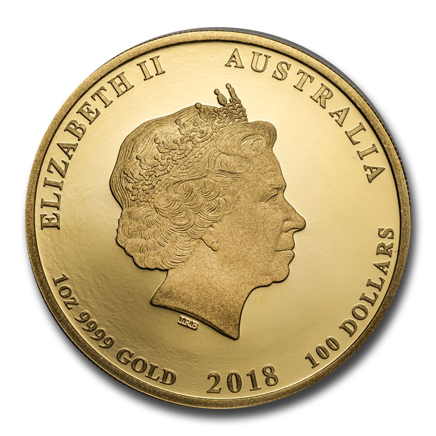 2018 Australia 1 oz Gold Lunar Dog Proof (w/box & COA)