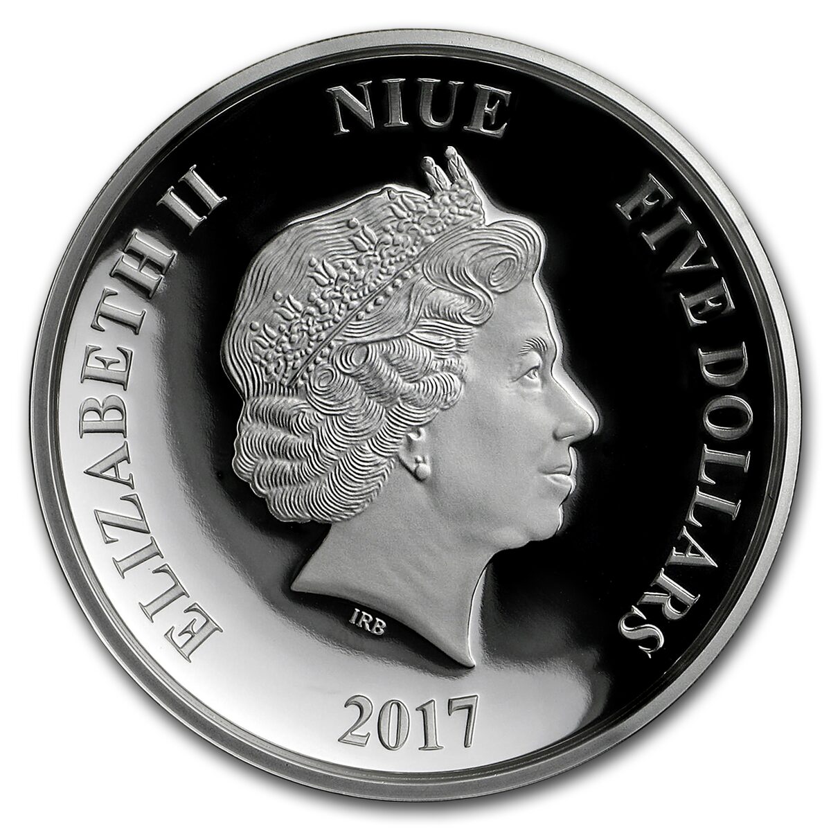 2017 Niue 2 oz Silver $5 Star Wars Darth Vader Ultra High Relief