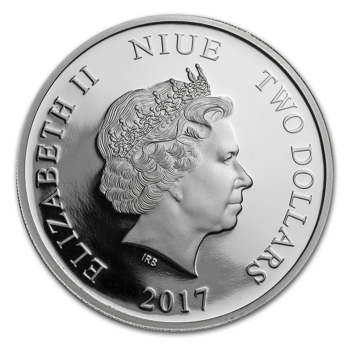 2017 Niue 1 oz Silver $2 Star Wars Skywalker Colorized (Box, COA)
