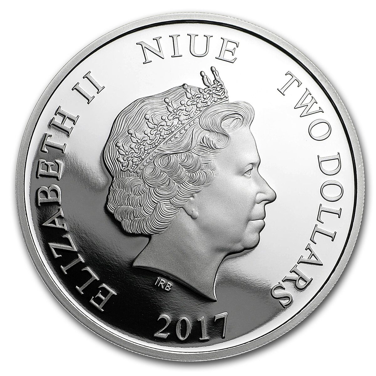 2017 Niue 1 oz Silver $2 Star Wars Chewbacca Colorized (Box, COA)