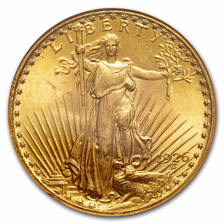 1926 $20 St Gaudens Gold Double Eagle MS-65 NGC