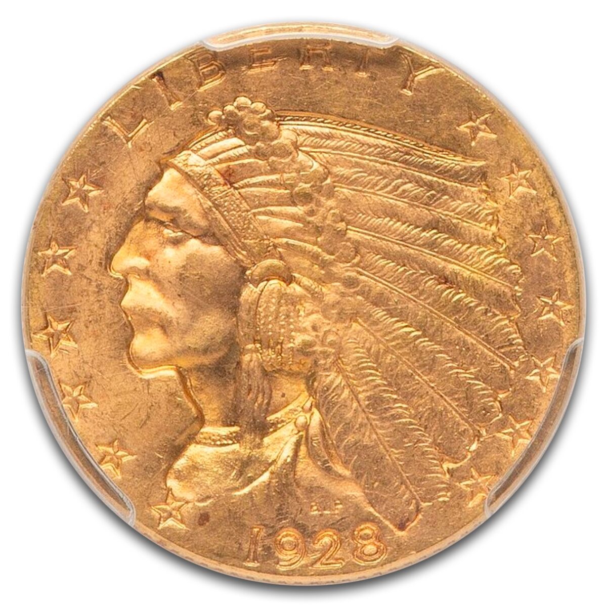 1928 $2.50 Indian Gold Quarter Eagle MS-64+ PCGS