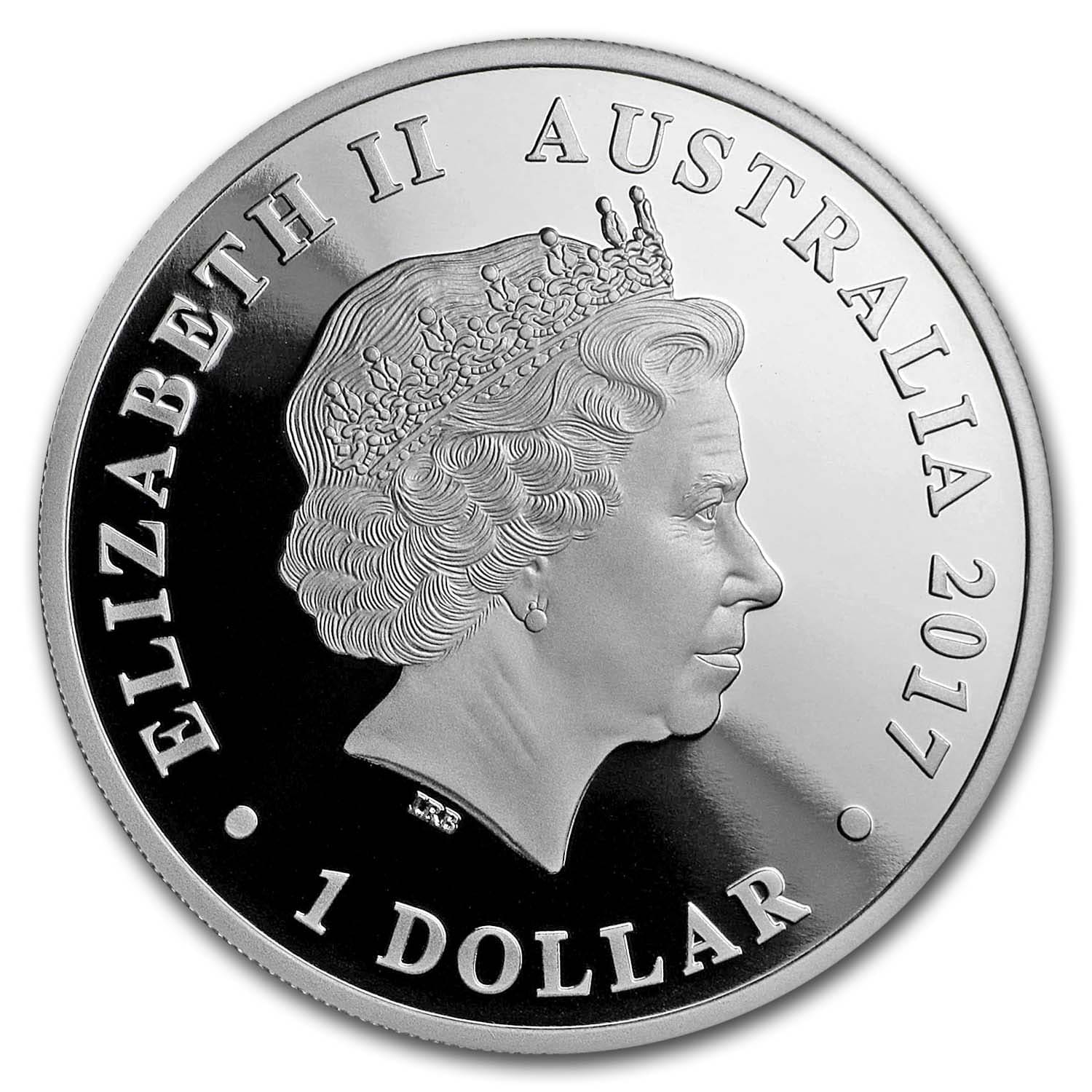 2017 Australia 1 oz Silver Swan Proof (w/Box & COA)