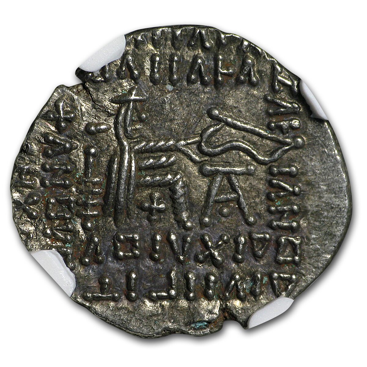 Parthian Empire Silver Drachm Pacorus (78-120 AD) CH AU NGC