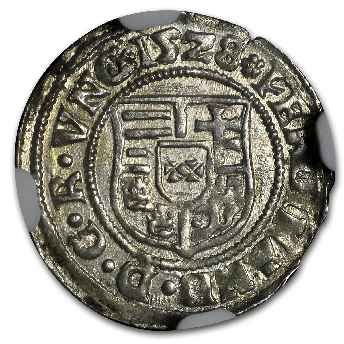 1500s KB Hungary Silver Denar AU-58 NGC (Random)