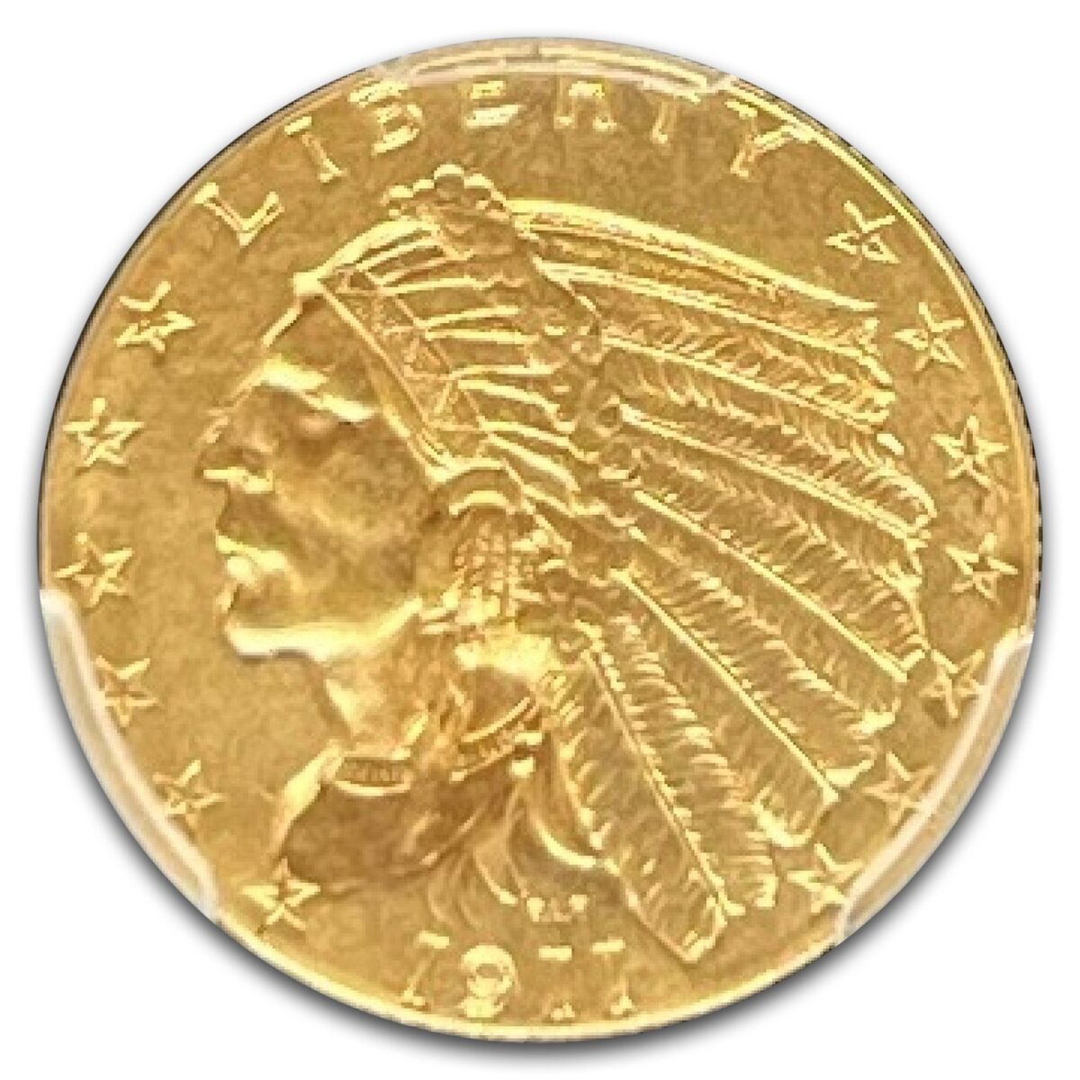 1911-D $2.50 Indian Gold Quarter Eagle MS-64 PCGS (Strong D)