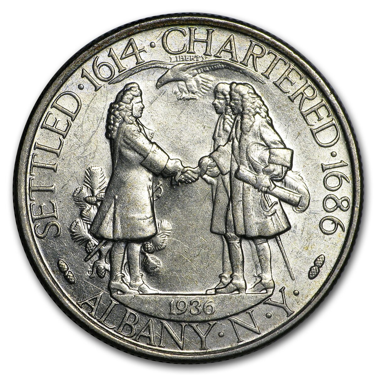 1936 Albany Half Dollar Commemorative AU